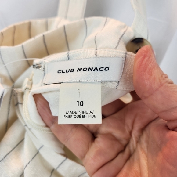 Club Monaco linen blend mini dress size 10 BNWT - Picture 10 of 11